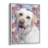 Personalized Framed Pet Portrait Canvas - Bloom