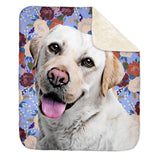 Personalized Pet Sherpa Blanket - Bloom