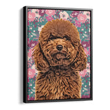 Personalized Framed Pet Portrait Canvas - Bloom