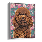 Personalized Framed Pet Portrait Canvas - Bloom