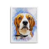 Personalized Pet Portrait Prints - Watercolor Illustration