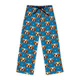 Personalized Pet Face Pajama Pants - Diamond Pattern