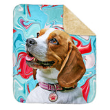 Personalized Pet Sherpa Blanket - Color Swirl