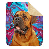 Personalized Pet Sherpa Blanket - Color Swirl