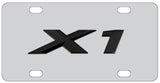 BMW X1 License Plate