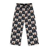 Personalized Pet Face Pajama Pants - Heart Pattern