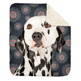 Personalized Pet Sherpa Blanket - Mandala