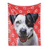 Personalized Pet Throw Blanket - Star Pattern