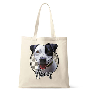 Personalized Pet Canvas Tote Bag