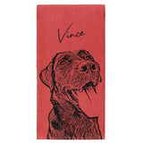 Personalized Pet Beach Towel - Minimalistic Style