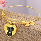 Personalized Luxury Pet Bangle - Heart