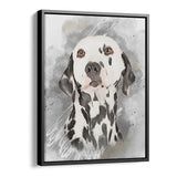 Personalized Framed Pet Portrait Canvas - Watercolor Illustration