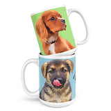 Personalized Dog Portrait Color Mug