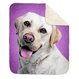 Personalized Pet Sherpa Blanket