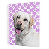 Personalized Pet Portrait Canvas - Paws