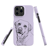 Personalized Minimalistic Pet Portrait - iPhone Case