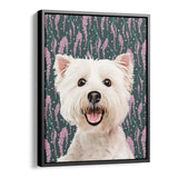 Personalized Framed Pet Portrait Canvas - Meadow