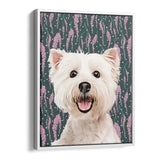 Personalized Framed Pet Portrait Canvas - Meadow