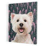 Personalized Framed Pet Portrait Canvas - Meadow