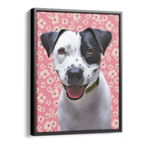 Personalized Framed Pet Portrait Canvas - Meadow