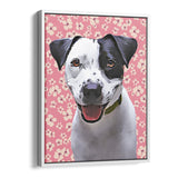 Personalized Framed Pet Portrait Canvas - Meadow