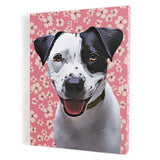 Personalized Framed Pet Portrait Canvas - Meadow