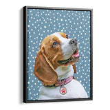 Personalized Framed Pet Portrait Canvas - Meadow