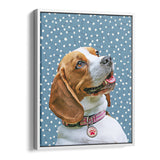 Personalized Framed Pet Portrait Canvas - Meadow