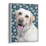 Personalized Framed Pet Portrait Canvas - Meadow