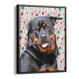 Personalized Framed Pet Portrait Canvas - Meadow