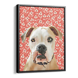 Personalized Framed Pet Portrait Canvas - Meadow