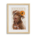 Personalized Pet Art Framed Gallery Print - Art Deco