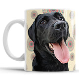 Personalized Dog Portrait Mug - Mandala