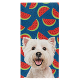 Personalized Pet Beach Towel - Watermelon