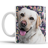 Personalized Dog Portrait Mug - Paisley