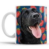 Personalized Dog Portrait Mug - Strawberries