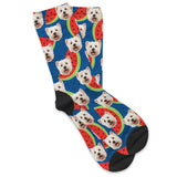 Personalized Pet Face Socks - Watermelon