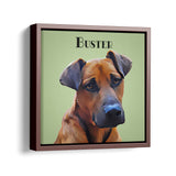 Personalized Framed Pet Portrait - Square Canvas