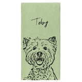 Personalized Pet Beach Towel - Minimalistic Style