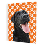 Personalized Pet Portrait Canvas - Paws