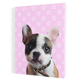 Personalized Pet Portrait Canvas - Stars