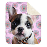 Personalized Pet Sherpa Blanket - Mandala