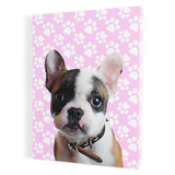 Personalized Pet Portrait Canvas - Paws