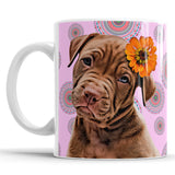 Personalized Dog Portrait Mug - Mandala