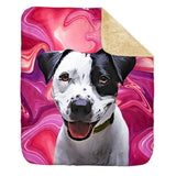 Personalized Pet Sherpa Blanket - Color Swirl