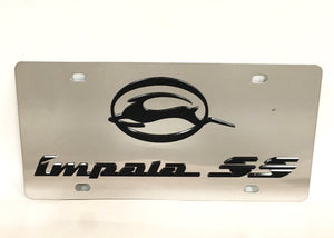 Chevy Impala SS Stainless Steel License Plate