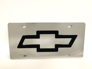 Chevy Logo Stainless Steel License Plate