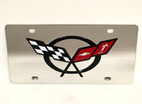 Chevy Corvette C5 Stainless Steel License Plate