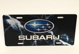 Subaru Lightning License Plate