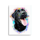 Personalized Pet Portrait Prints - Neon Color Style